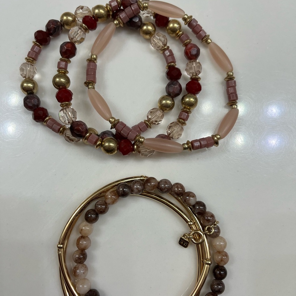 Lane Bryant layered bracelet 2 sets